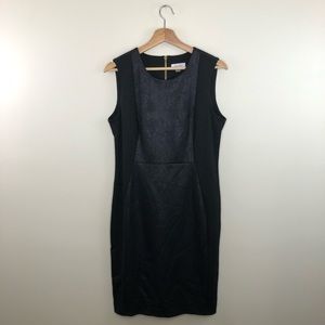 NWT Calvin Klein Black Snake Print Sleeveless Dress Size 12